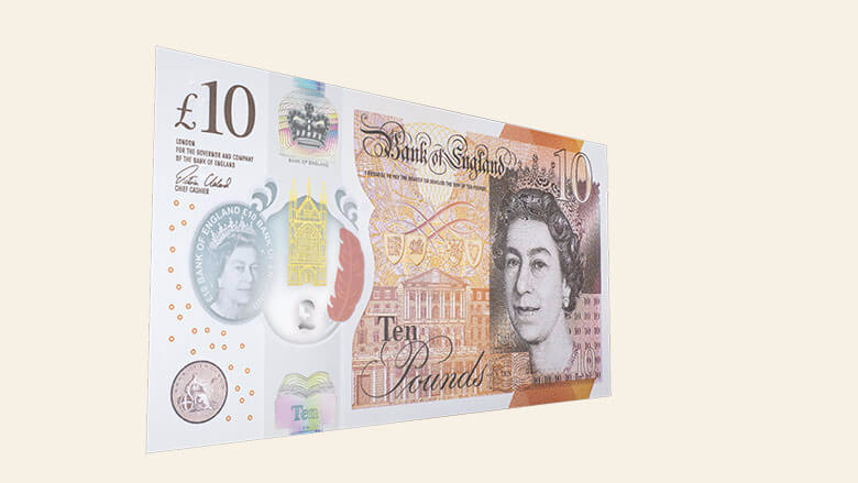 New Ten Pound Note Front